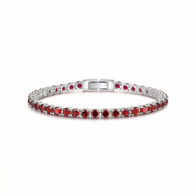 Charlotte Tennis Bracelet | Silver-Tone