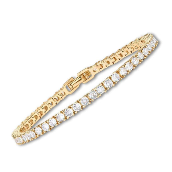 Alexandra Round Accent Tennis Bracelet | Gold-Tone — image 6