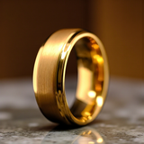 Bernard Brushed Band Ring | Gold-Tone — image 2