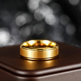 Bernard Brushed Band Ring | Gold-Tone — image 4