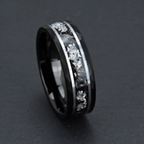 Nathan Black Hammered Inlay Ring - image 13