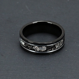 Nathan Black Hammered Inlay Ring - image 14