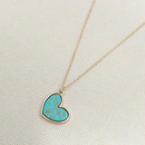 Charlotte Turquoise-Color Necklace | Gold-Tone