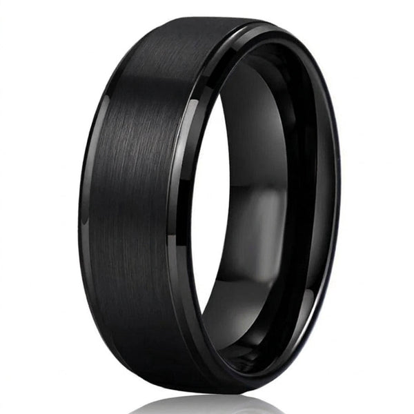 Maurice Matte Black Band Ring - image 1