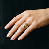 Patricia Irregular Retro Accent Ring | Gold-Tone — image 2