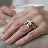 Meredith Irregular Vintage Accent Ring | Two-Tone — image 3