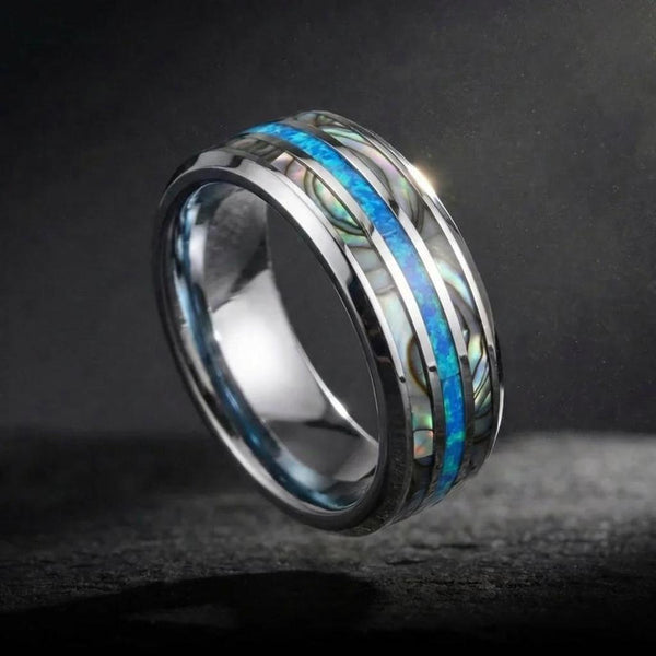 Marcus Inlay Ring | Silver-Tone — image 8