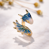 Alice Adjustable Dragon Enamel-Look Ring | Silver-Tone