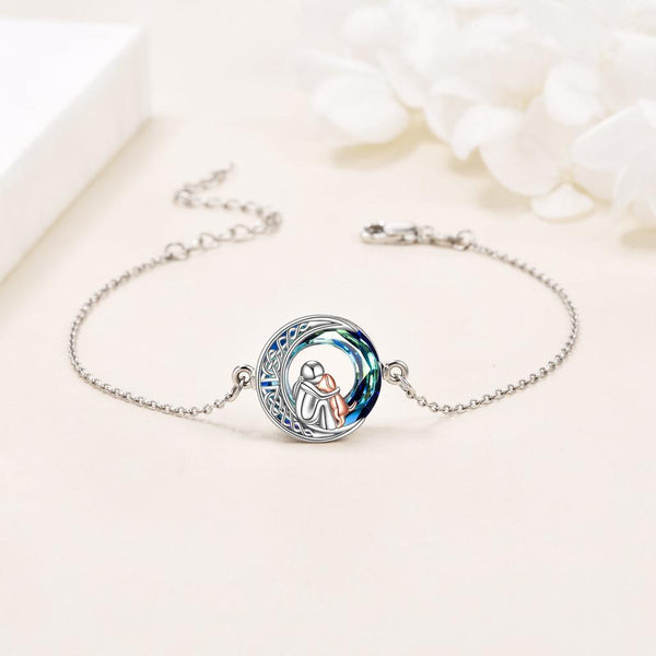 Zenobia Adjustable Silver-Tone Dog Charm Bracelet — image 2