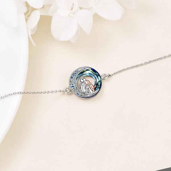 Zenobia Adjustable Silver-Tone Dog Charm Bracelet — image 4