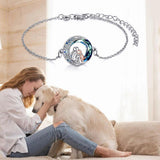 Zenobia Adjustable Silver-Tone Dog Charm Bracelet — image 5