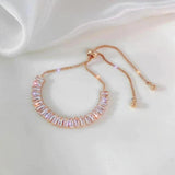 Daphne Adjustable Two-Tone Sparkle Bracelet — image 3