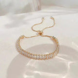 Daphne Adjustable Sparkle Bracelet — Gold-Tone — image 1