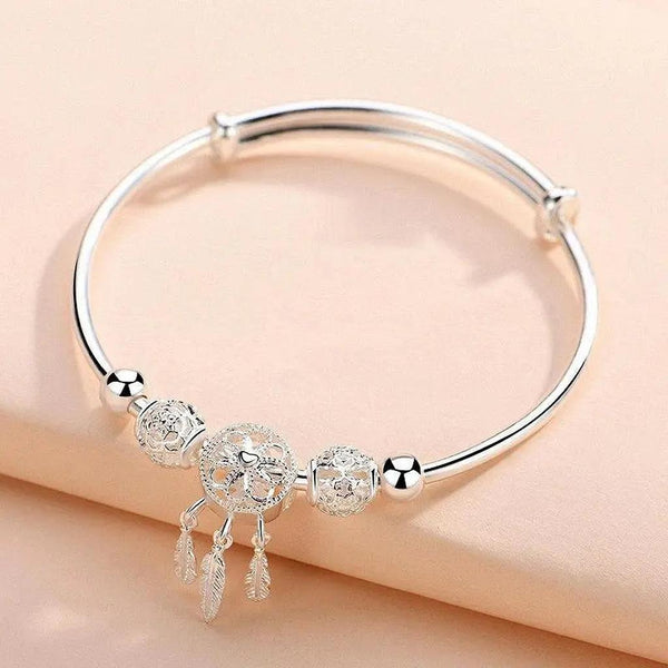 Cecilia Adjustable Silver-Tone Dream Catcher Bracelet — image 2