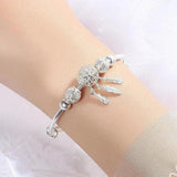 Cecilia Adjustable Silver-Tone Dream Catcher Bracelet — image 4