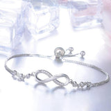 Delphine Adjustable Silver-Tone Infinity Bracelet — image 2