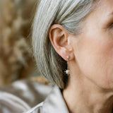Vivienne Vintage-Style Sparkling Star Earrings | Gold-Tone — image 2
