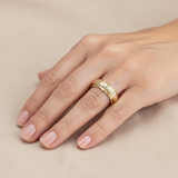 Loretta Vintage-Style Floral Ring | Gold-Tone — image 2