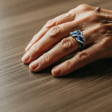 Evelyn Vintage-Style Ocean Wave Ring | Gold-Tone — image 2