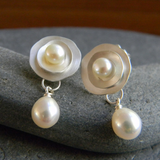 Georgia Vintage-Style Daisy Earrings | Silver-Tone