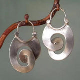 Isabel Vintage-Style Spiral Earrings | Silver-Tone