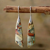 Diana Vintage-Style Stone Earrings - image 1