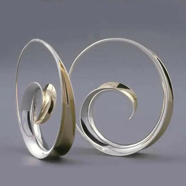 Bettina Vintage-Style Wave Earrings - image 1