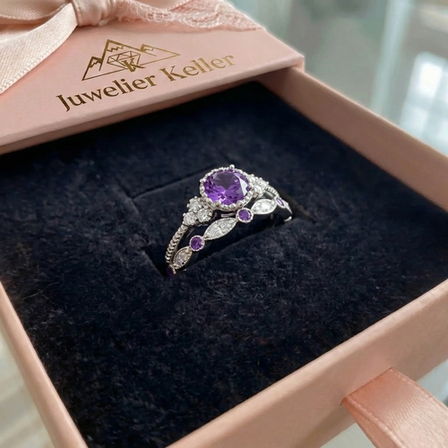 Abigail Crown Ring Set | Silver-Tone
