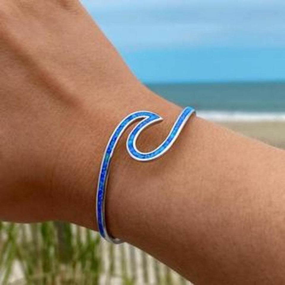 Arabella Ocean Opal-Effect Bracelet | Silver-Tone