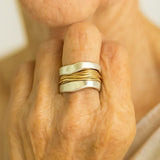 Isabel Silver-Tone Ring with Gold-Tone Threads — image 4