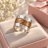 Isabel Silver-Tone Ring with Gold-Tone Threads — image 5