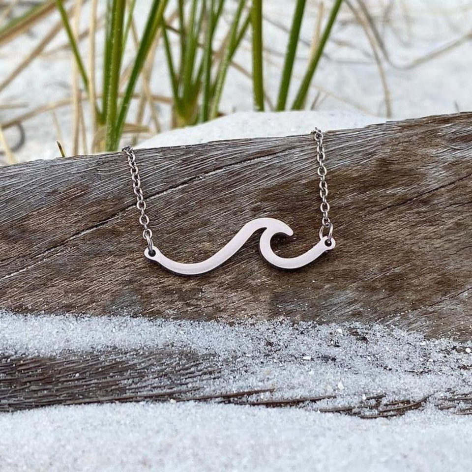 Gwendolyn Ocean Wave Necklace - image 1