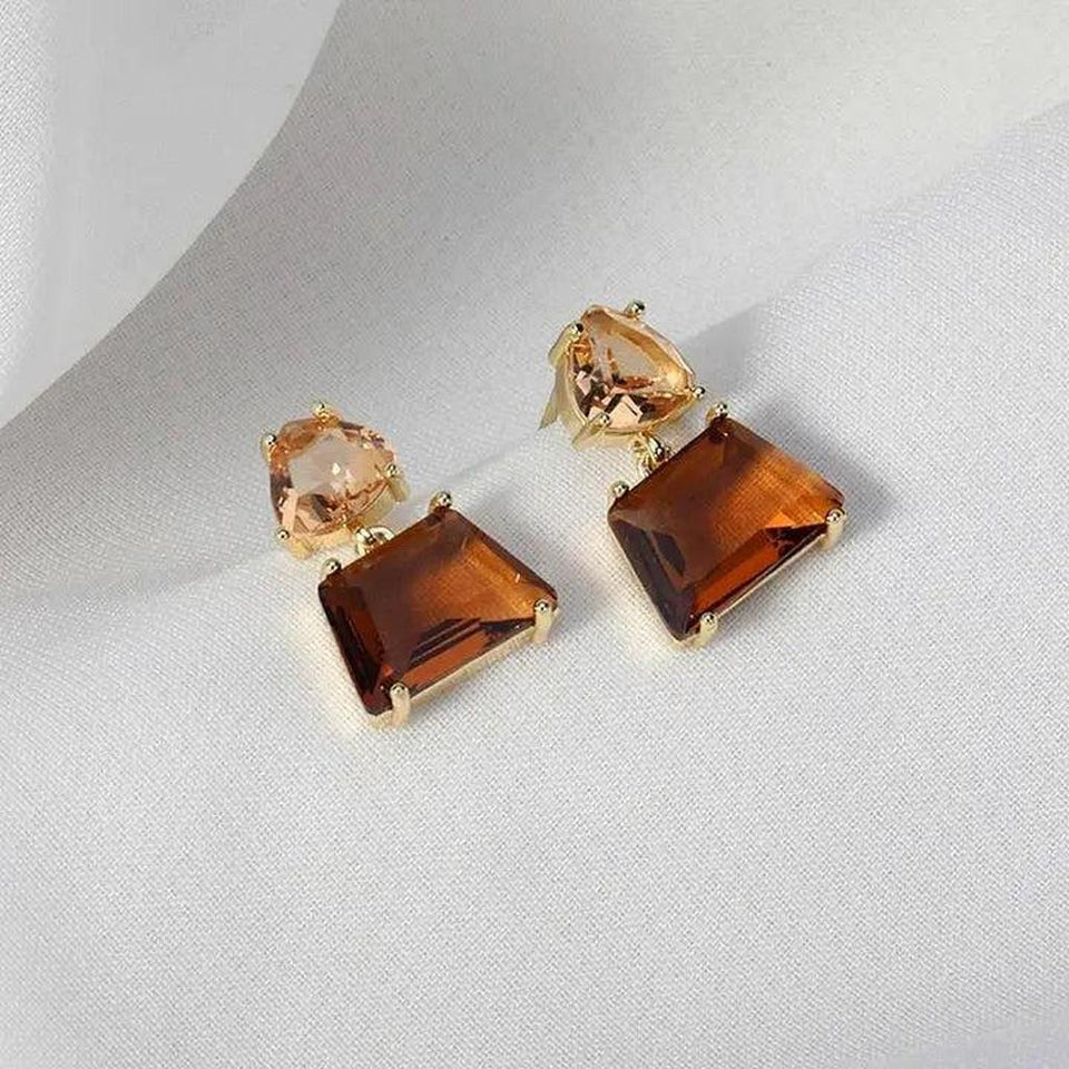 Melanie Sparkle Drop Earrings | Gold-Tone