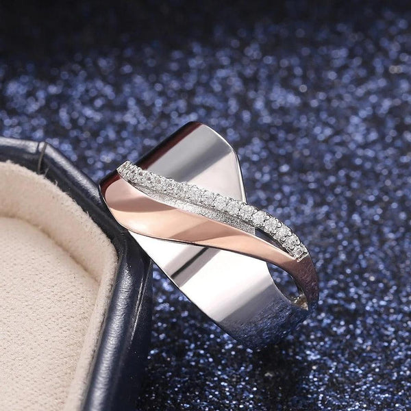 Candace Ring | Silver and Rose Tones