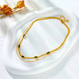 Nadia Double-Layer Gold-Tone Necklace — image 2