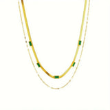 Nadia Double-Layer Gold-Tone Necklace — image 5