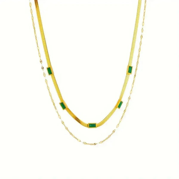 Nadia Double-Layer Gold-Tone Necklace — image 5
