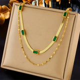 Nadia Double-Layer Gold-Tone Necklace