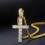 Marion Cross Necklace — Gold-Tone — image 1