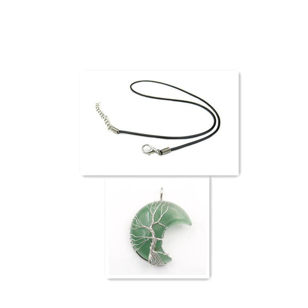 Edith Tree of Life and Moon Necklace - image 2