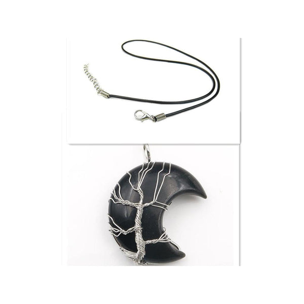 Edith Tree of Life and Moon Necklace - image 8