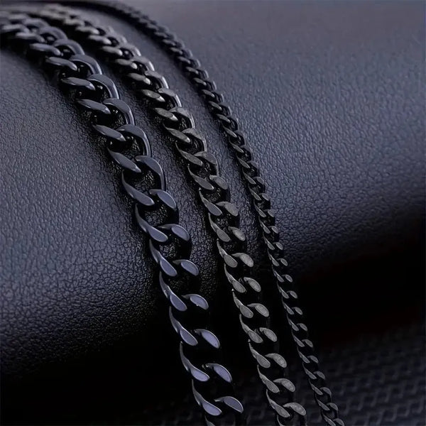 Edmund Men's Minimalist Curb Chain Necklace - image 2