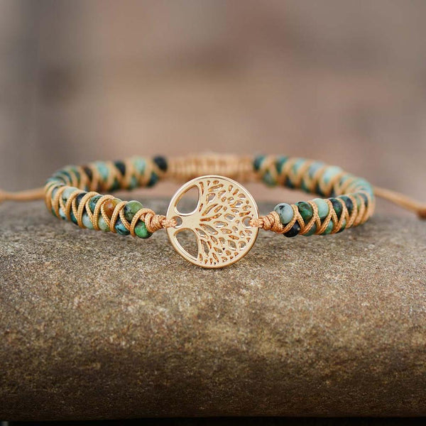Mavis Jasper-Look Tree of Life Bracelet - image 1