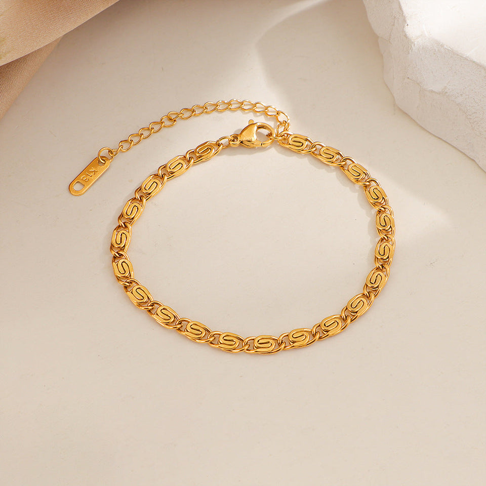 Frederick Braided Chain Bracelet — Gold-Tone — image 1