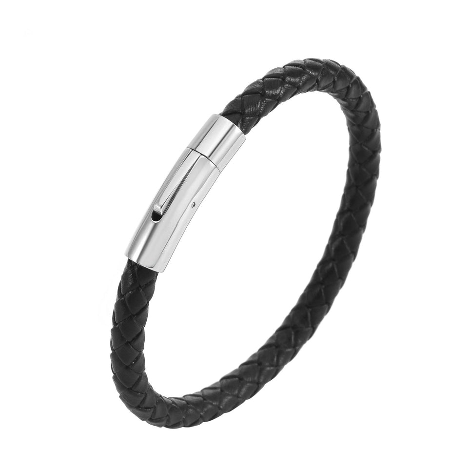 Isaac Braided Bracelet — Silver-Tone — image 1