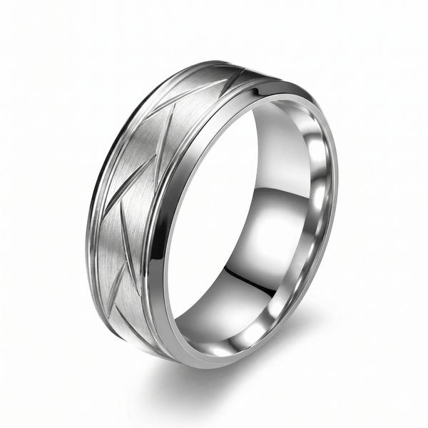 Gabriel Cutline Ring | Silver-Tone