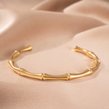 Elliot Bamboo Motif Bangle — Gold-Tone — image 2