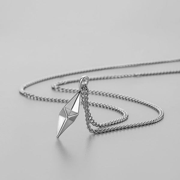 Edwin Vector Pendant Necklace | Silver-Tone