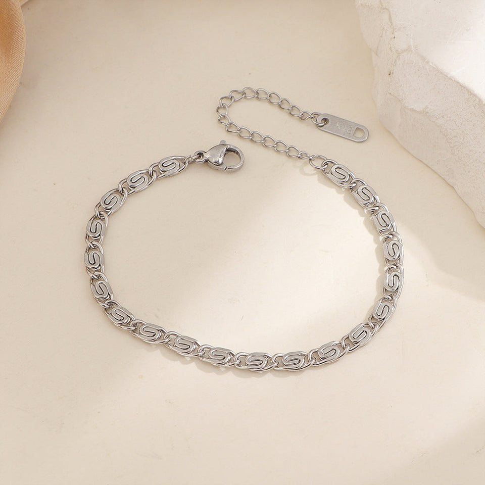 Frederick Braided Chain Bracelet — Silver-Tone — image 1