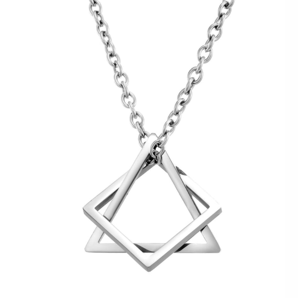 Charles Axis Pendant Necklace | Silver-Tone